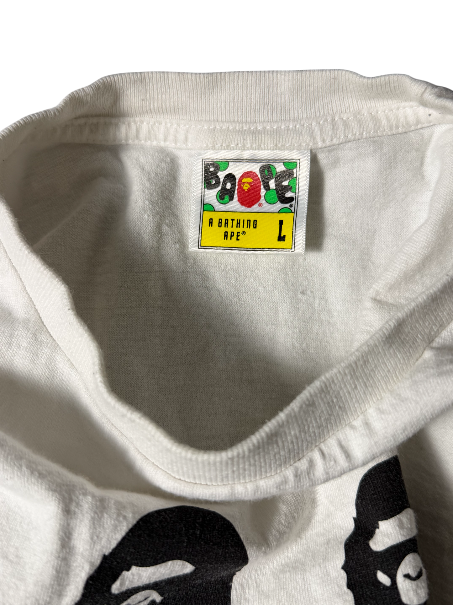 Bape T Shirt White Space Monkeys