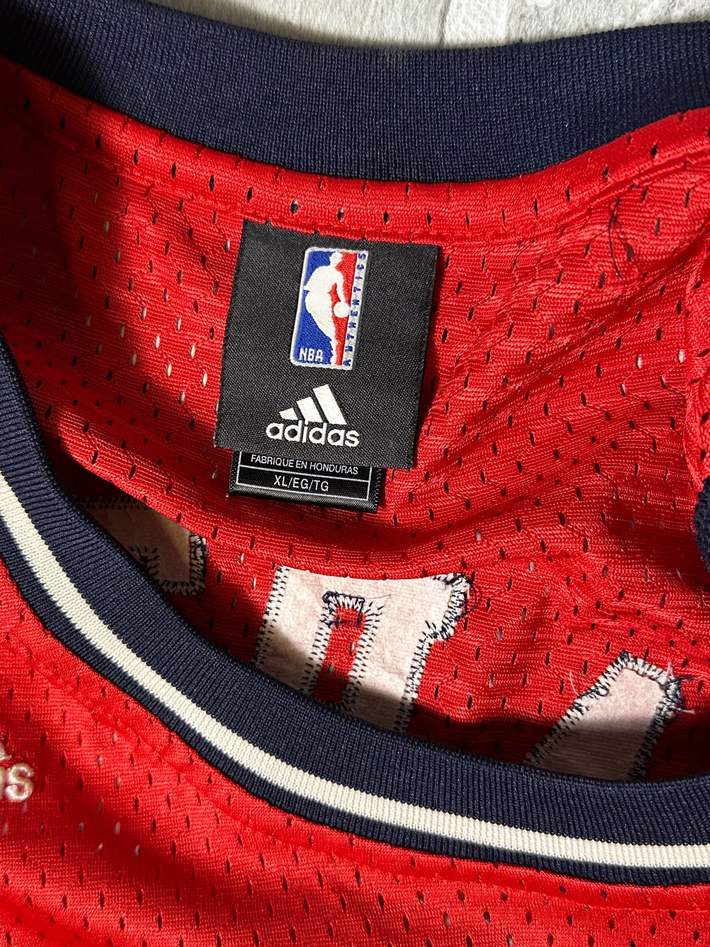 Adidas Nets Throwback Red Jersey Vince Carter