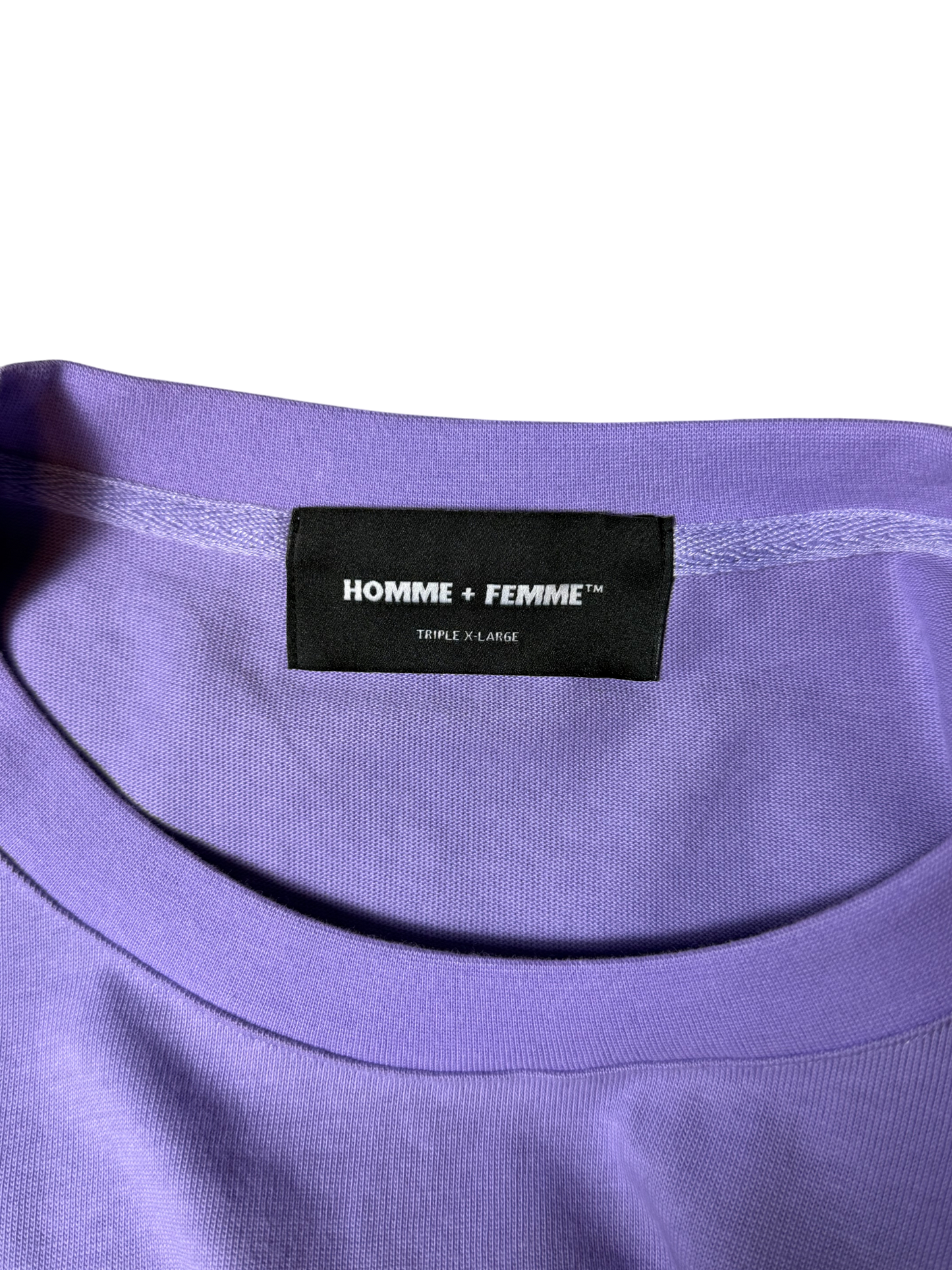 Homme Femme Purple T Shirt