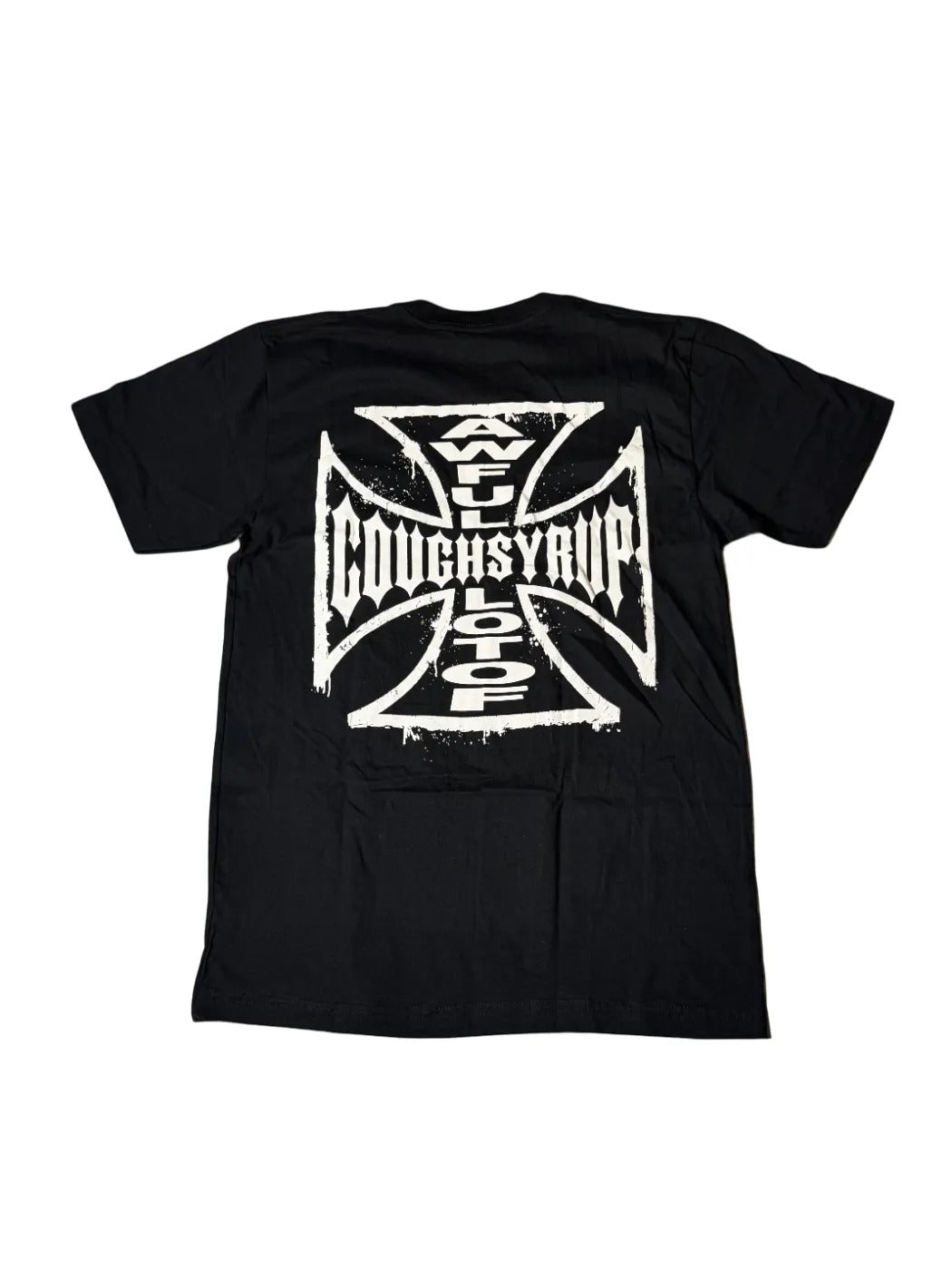That's A Awful Lot of Cough Syrup Black Cross T-Shirt