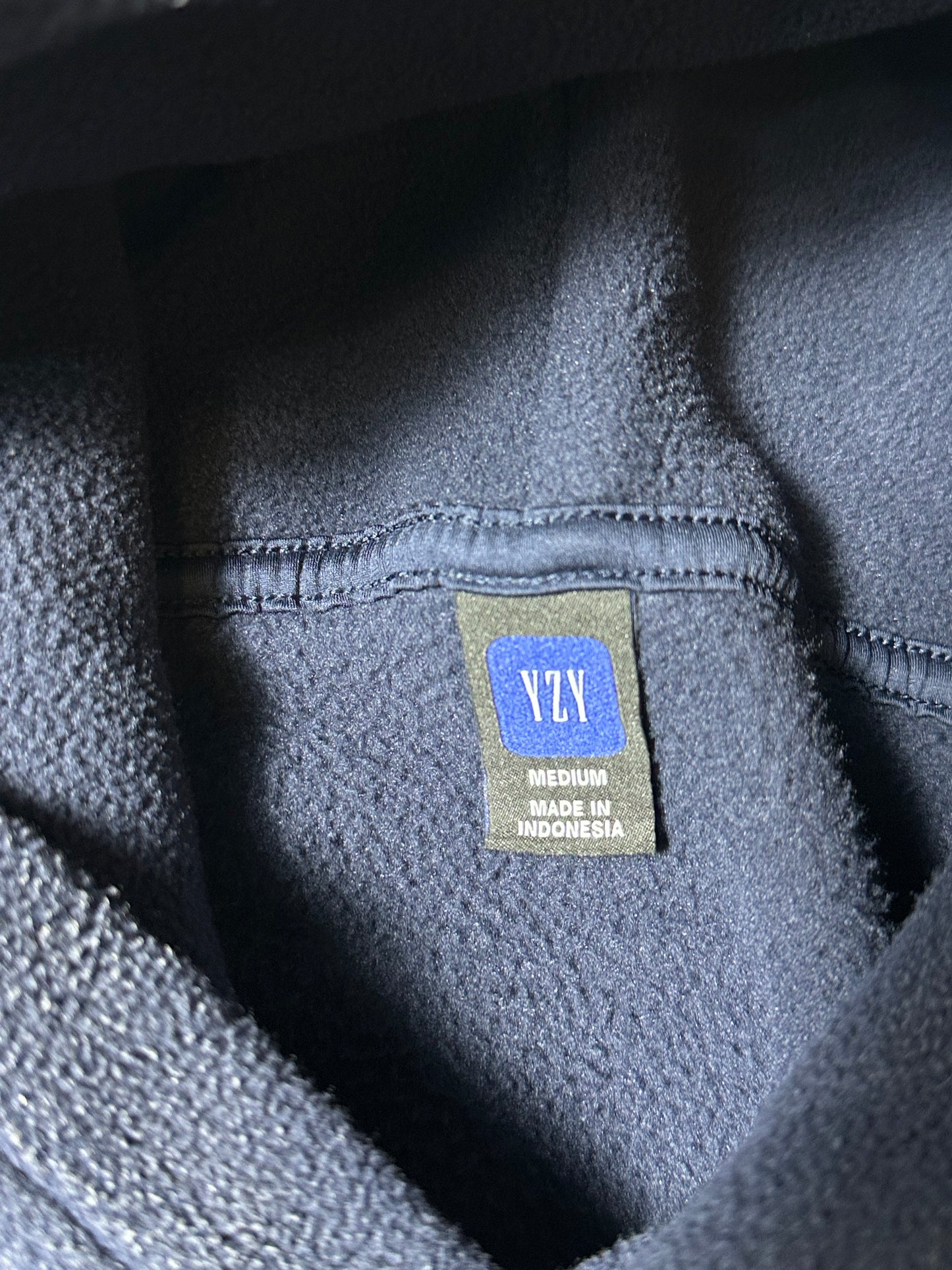 Yeezy Gap Polar Fleece Padded Hoodie Dark Blue