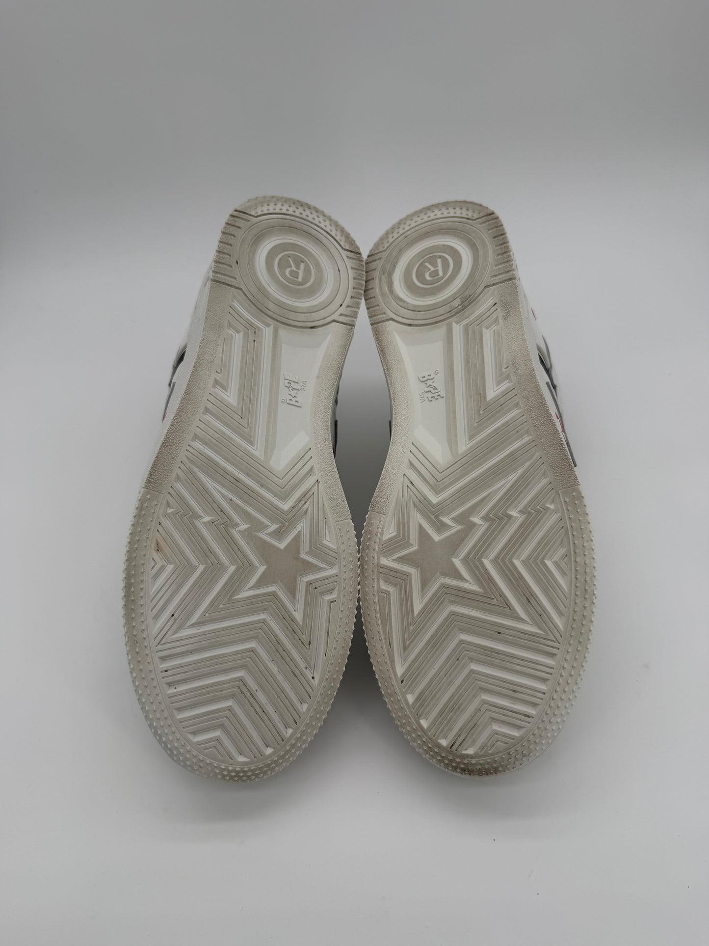 A Bathing Ape Bape Sta Low Shark Pack White