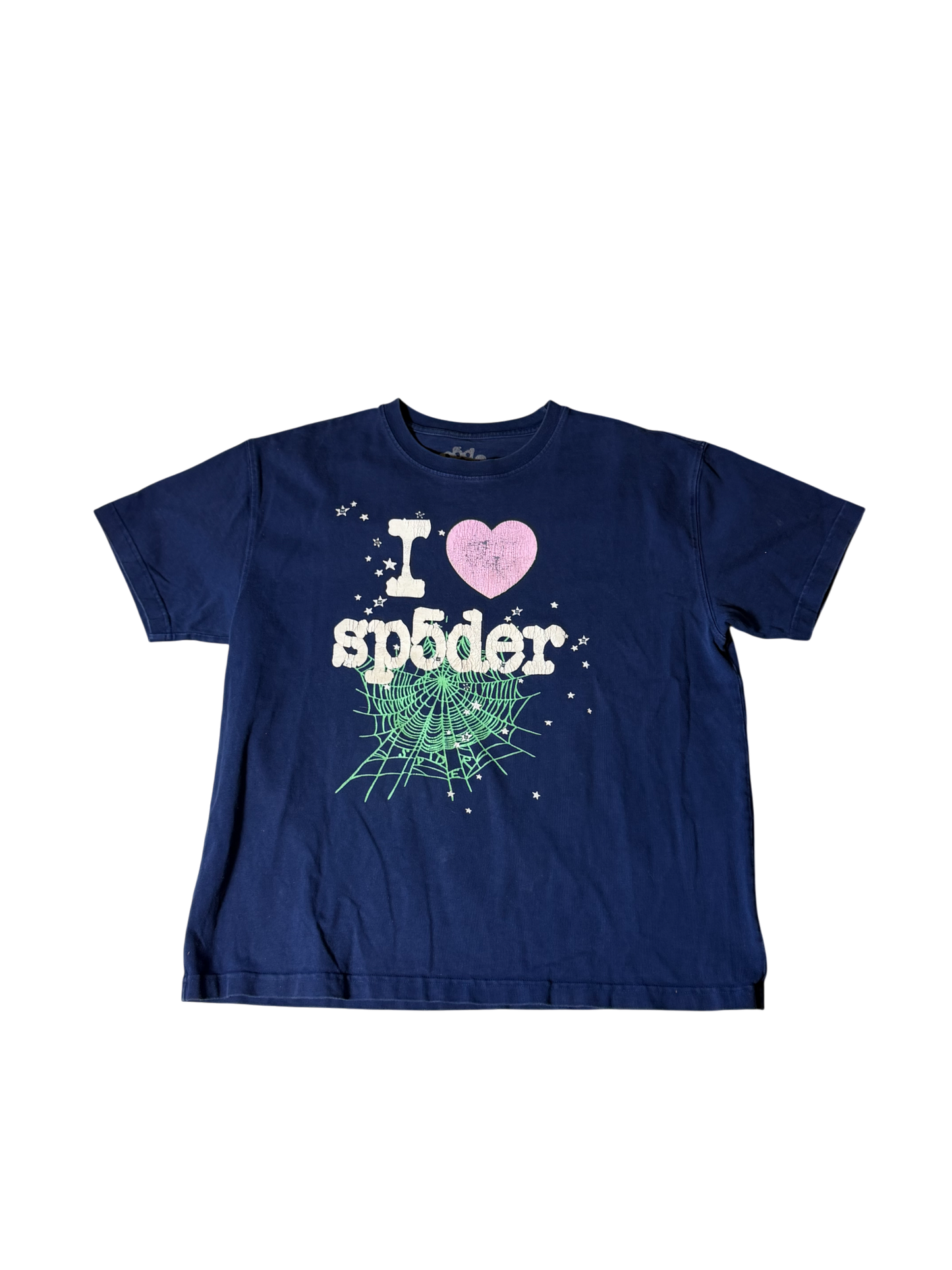 Sp5der I Heart SP5 T Shirt Blue