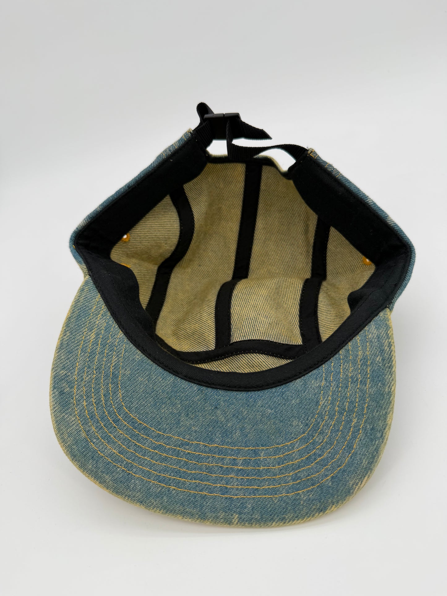 Supreme Denim Camp Cap (FW25) Washed Indigo