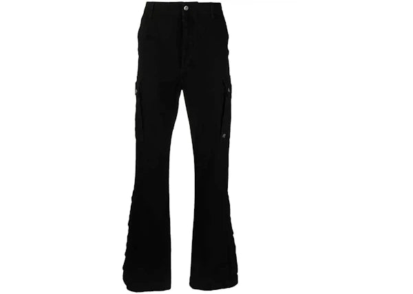 AMIRI Cargo Kick Flare Denim Jeans Black