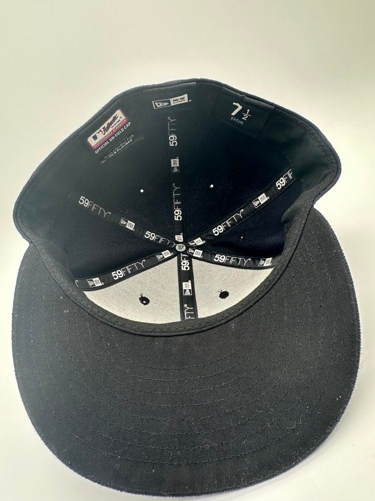 New Era Yankees Dark Navy Blue Fitted Custom LongLiveKG