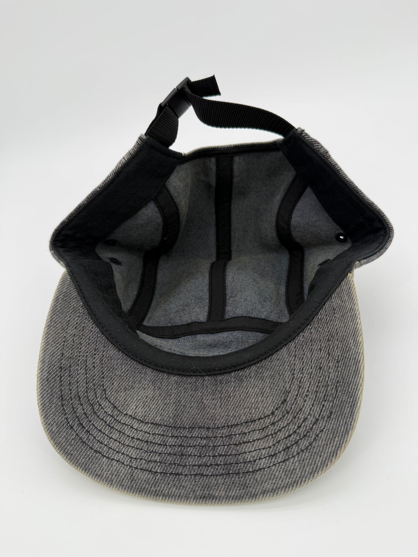 Supreme Denim Camp Cap Washed Black
