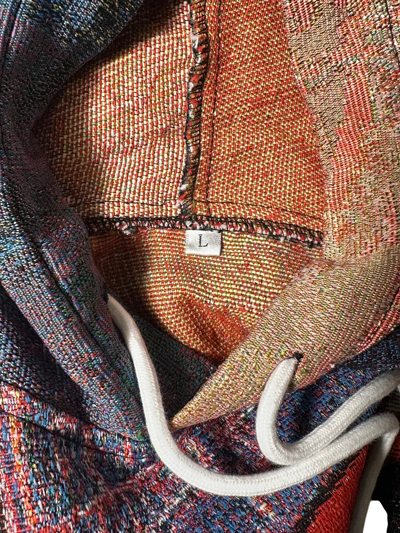 Iconic Jordan Dunk Tapestry Hoodie Black/Red