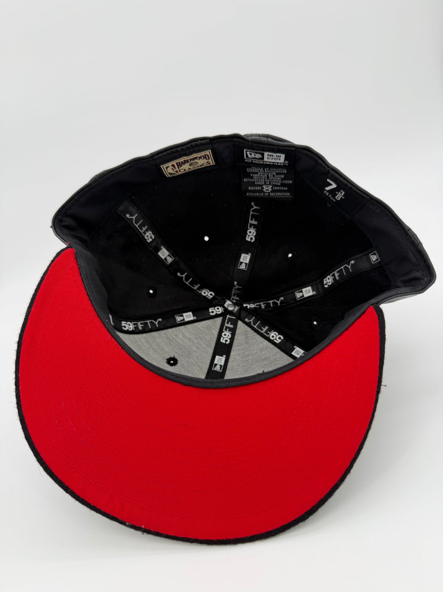 New Era Chicago Bulls Fitted Black Faux Leather