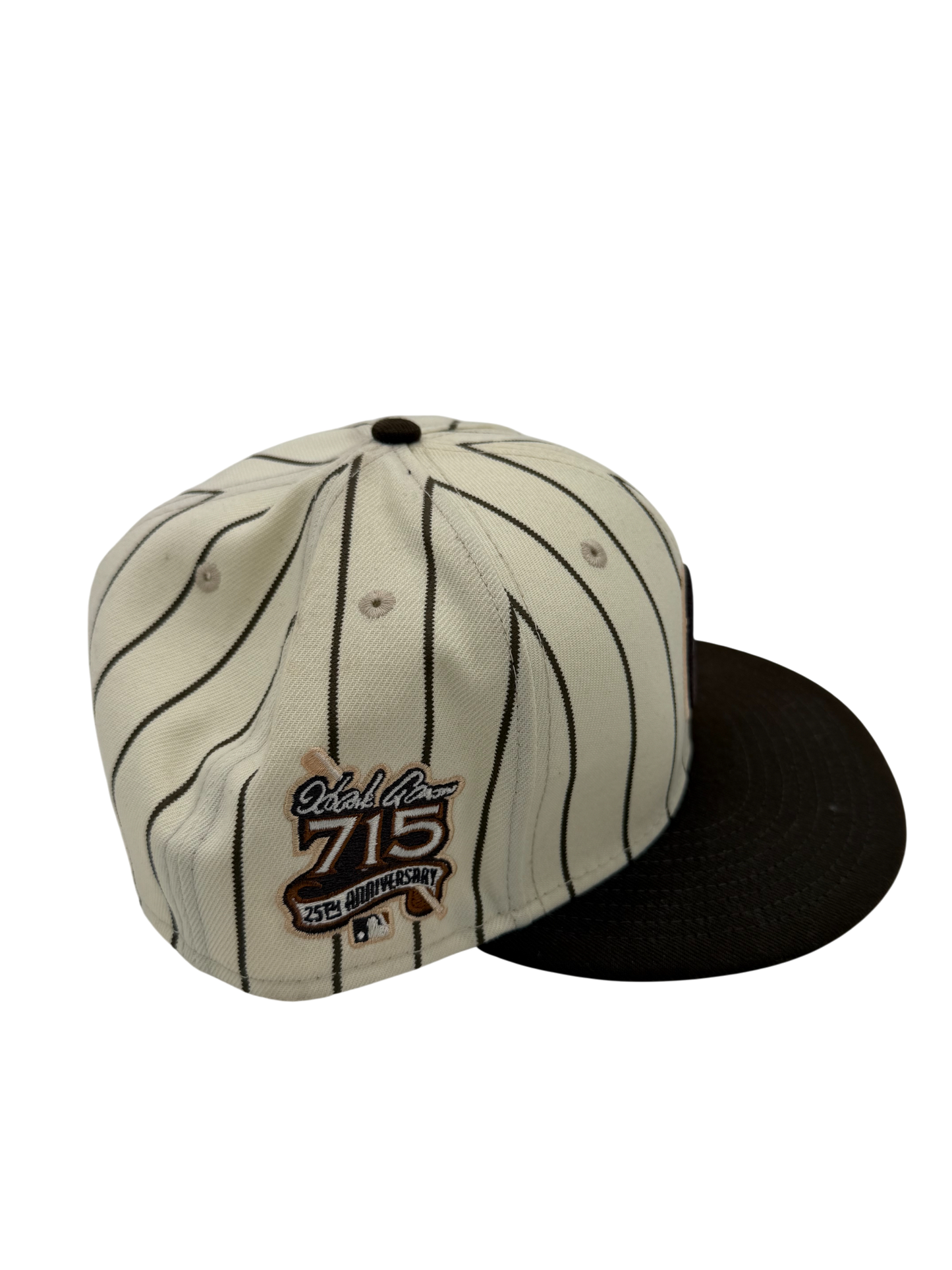 New Era ATL Braves Brown/Cream Stripes Fitted