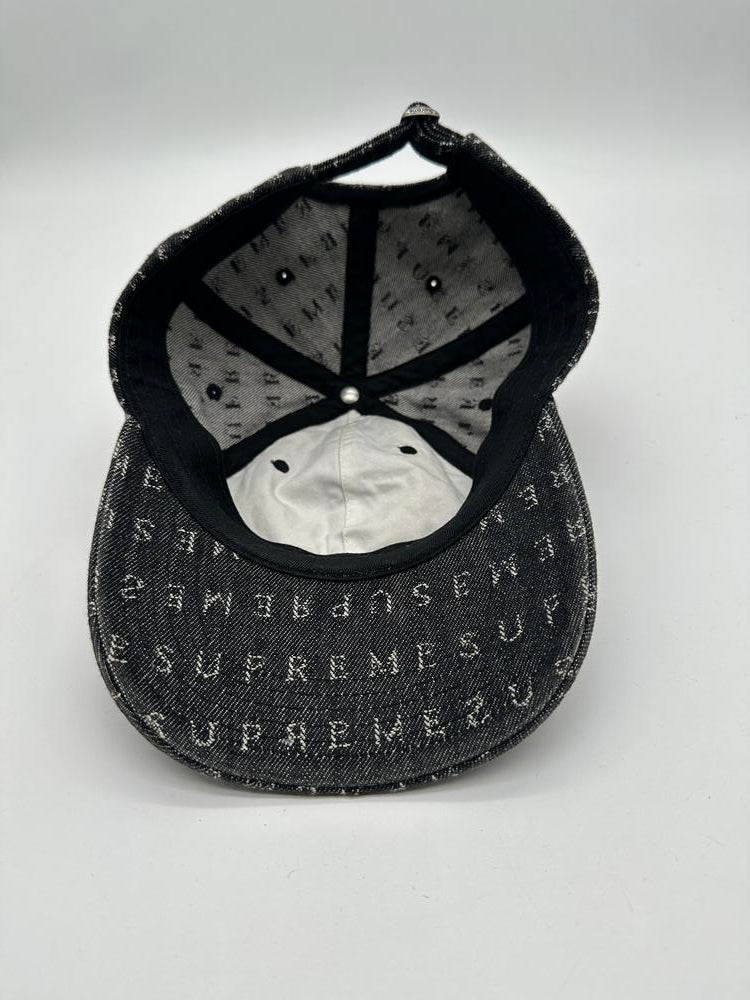 Supreme Black And Gray Supreme Snapback
