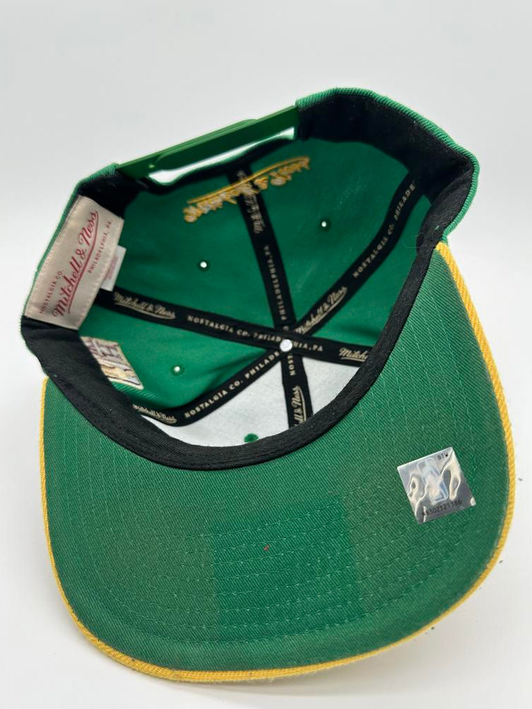 Mitchell & Ness Celtics Yellow/Green Snapback
