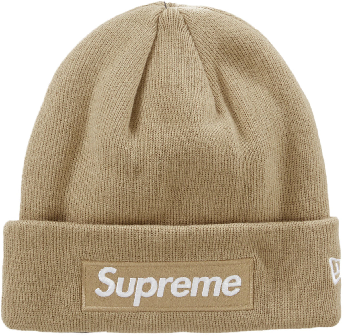 Supreme New Era Box Logo Beanie (FW23) Dark Sand