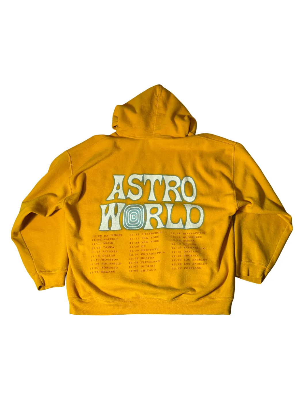 Travis Scott Astroworld "Wish You Were Here" Yellow Hoodie