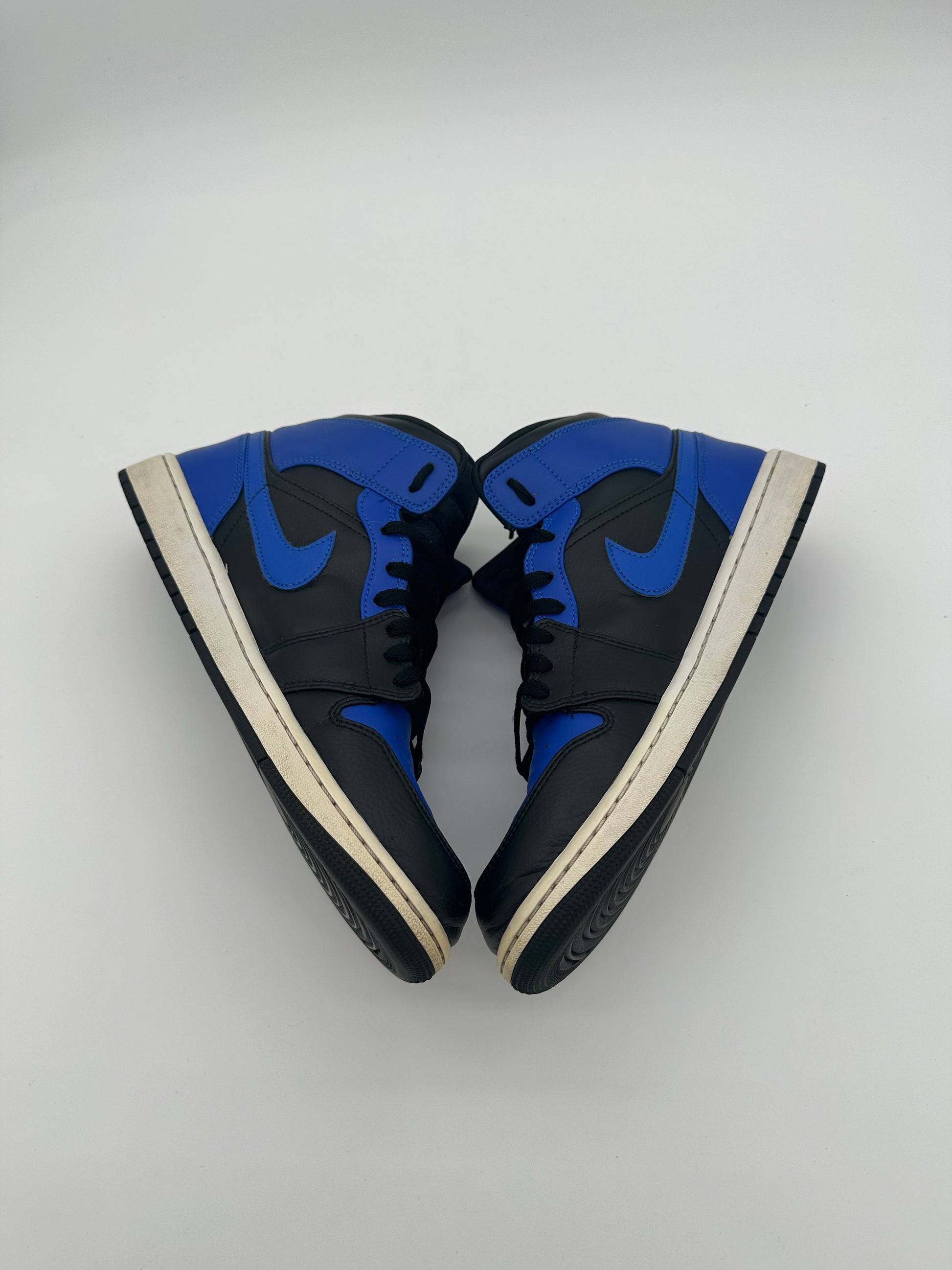 Jordan 1 Mid Hyper Royal Tumbled Leather