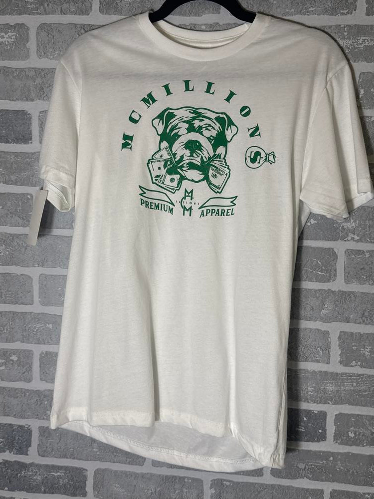 McMillions T-shirt White/Green Bully