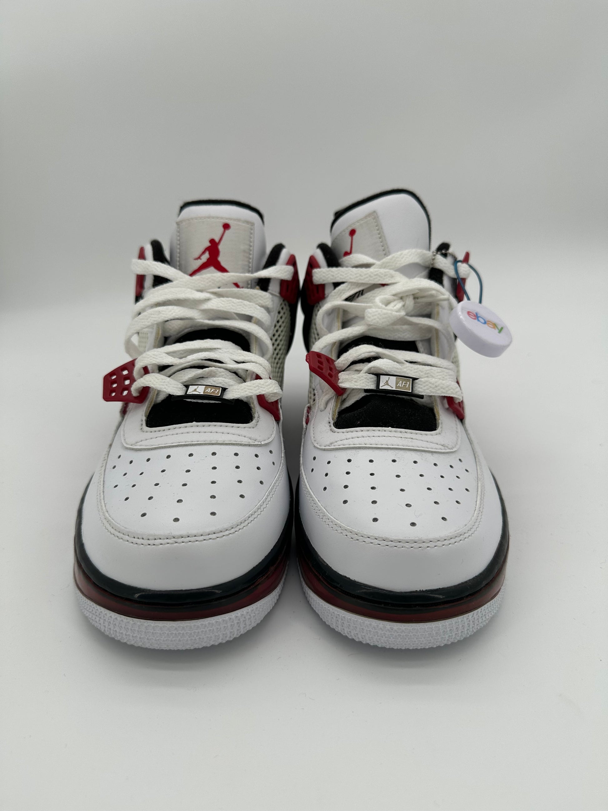 Jordan Fusion 4 Varsity White Red