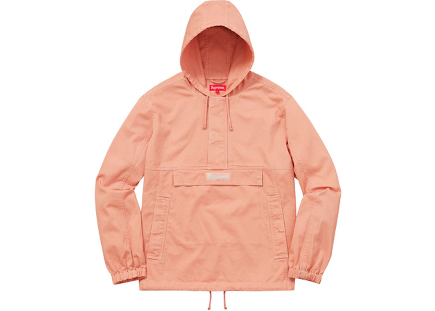Supreme Contrast Stitch Twill Pullover Peach
