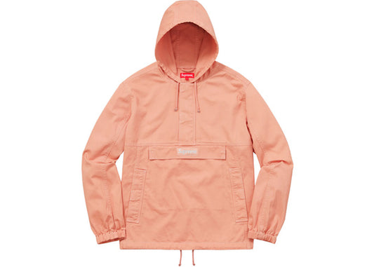 Supreme Contrast Stitch Twill Pullover Peach
