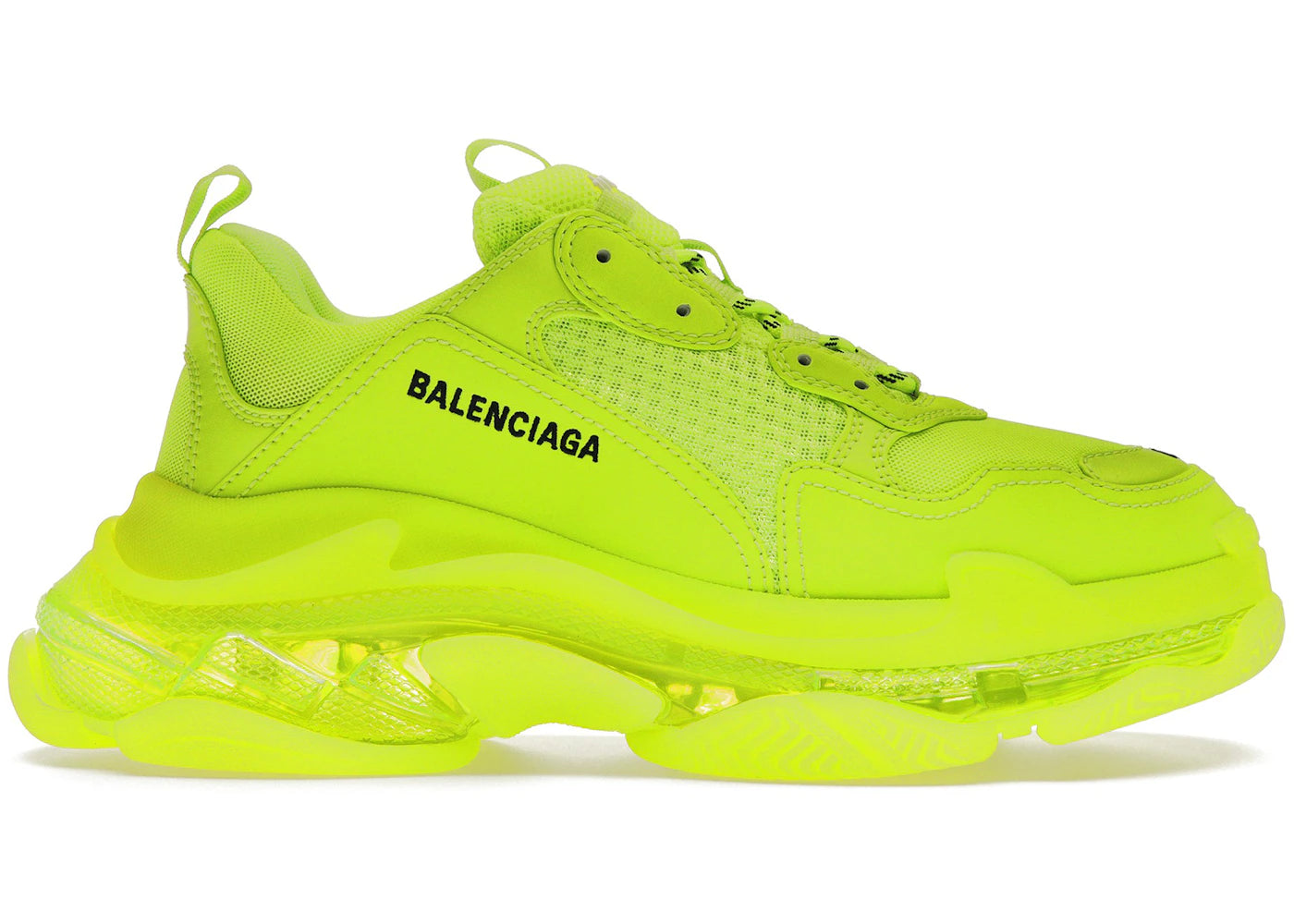 Balenciaga Triple S Clear Sole Fluo Yellow