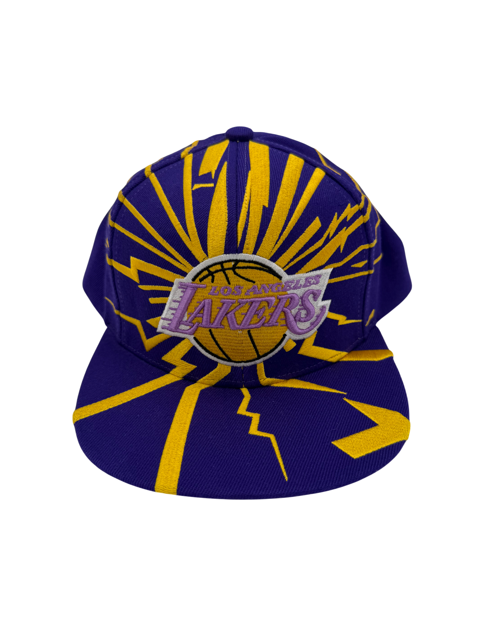 Mitchell And Ness Lakers Cracked Snapback