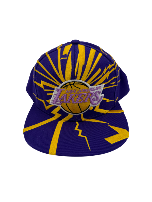 Mitchell And Ness Lakers Cracked Snapback