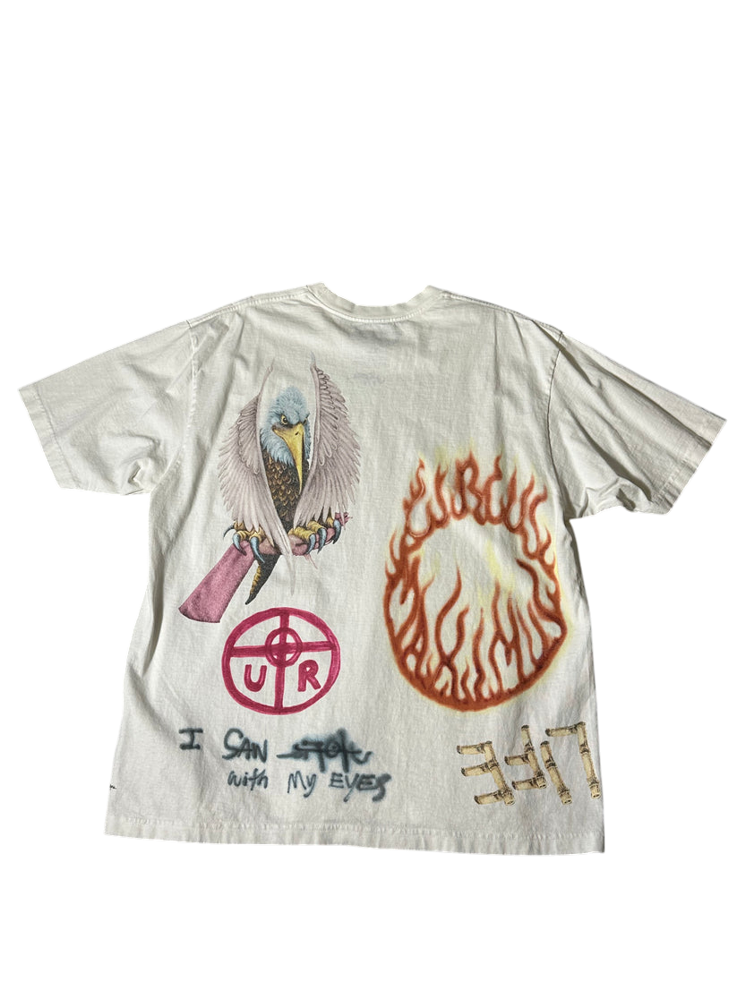 Utopia Tour T Shirt White Eagle On Back