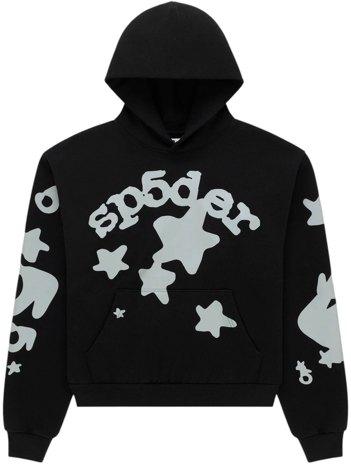 Sp5der Reflective Beluga Hoodie Black