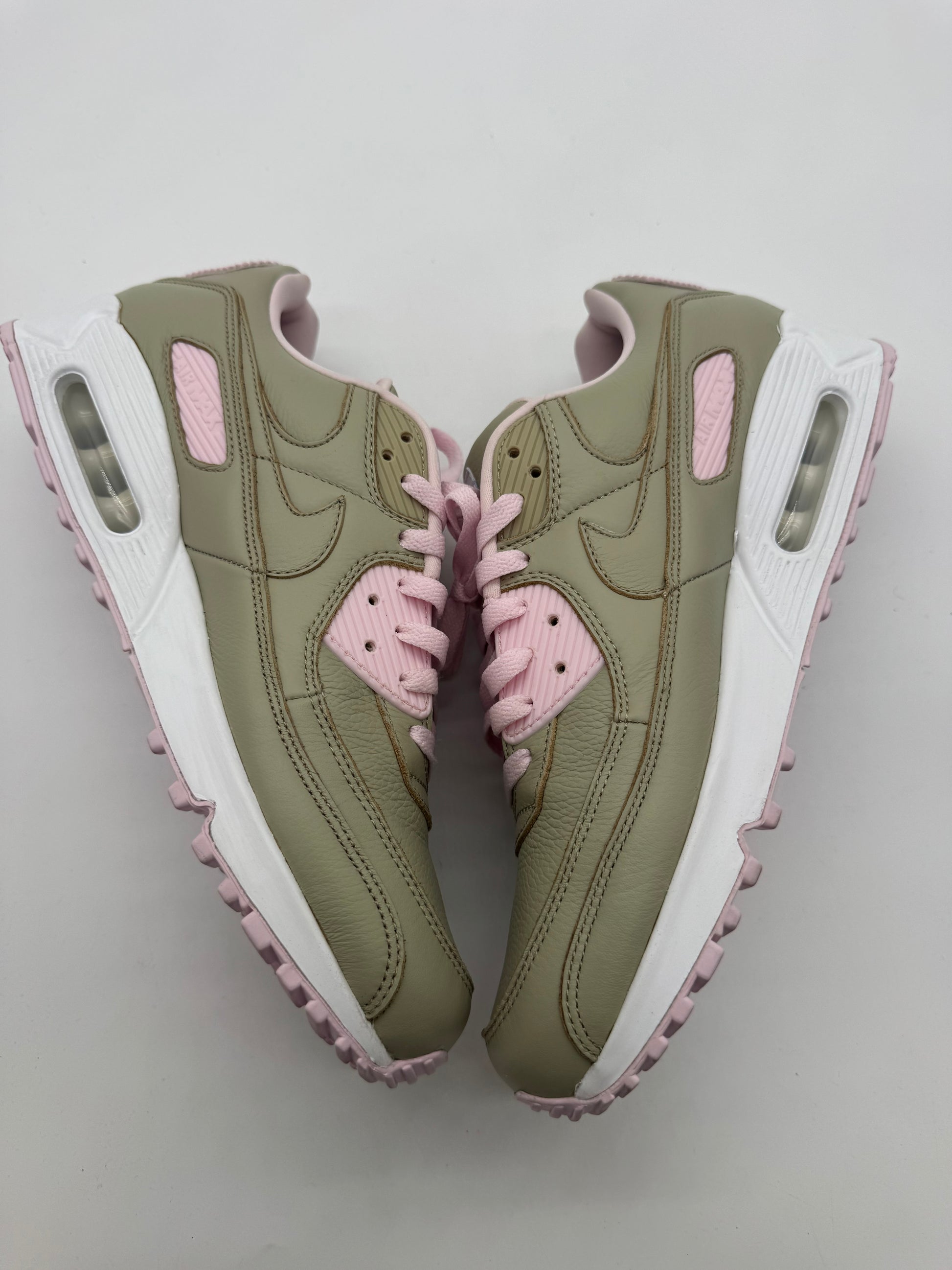 Nike Air Max 90 Olive Green Leather (NIKE BY YOU)