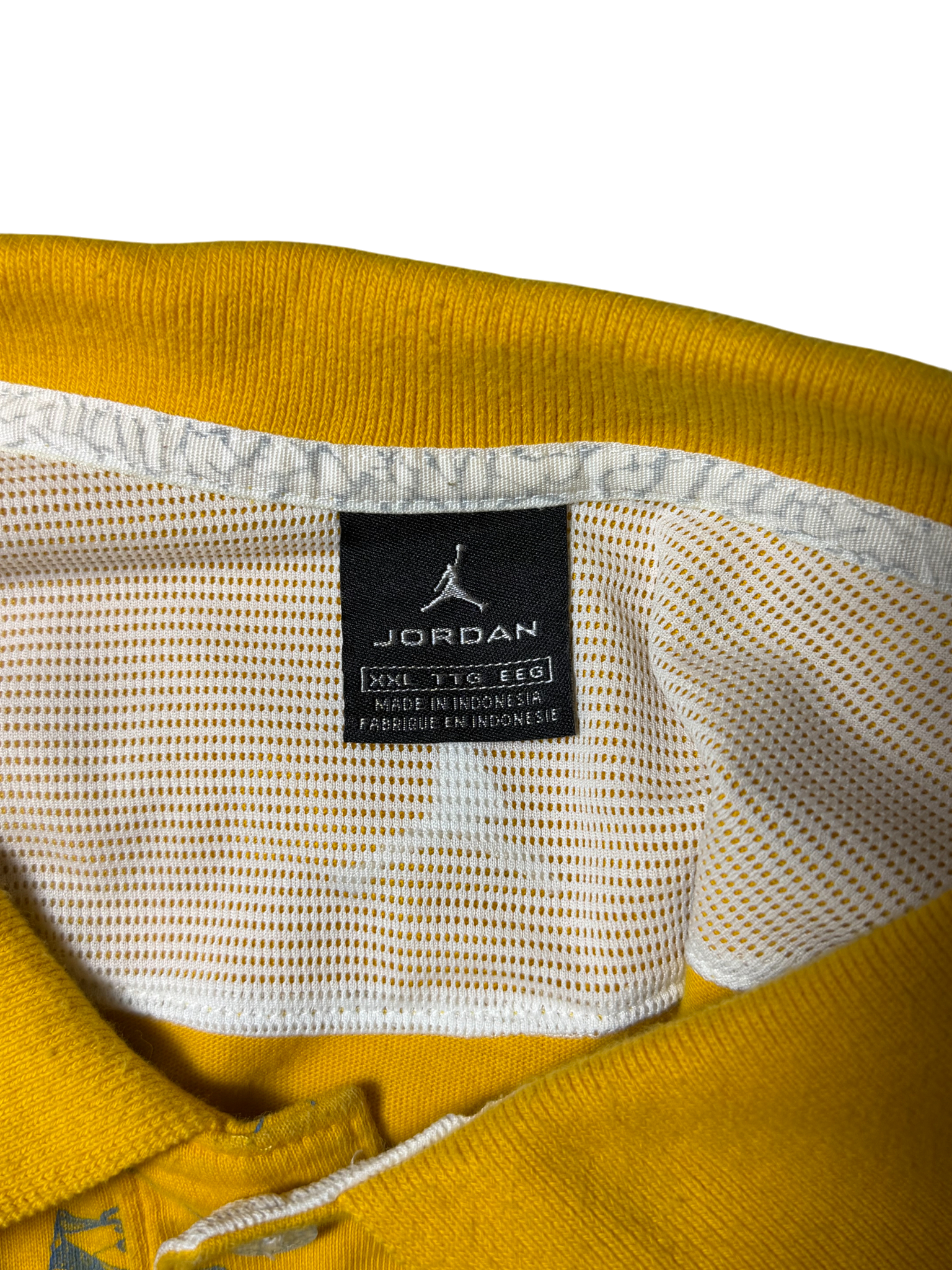 Jordan Button Up T Shirt Yellow