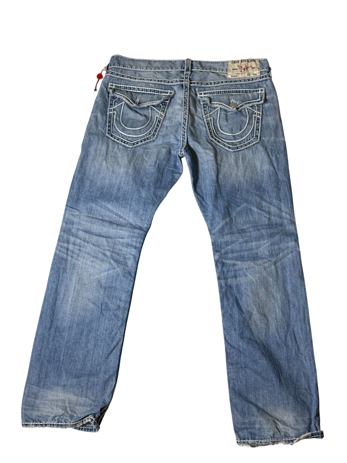 True Religion Jeans Blue/White Embroidery