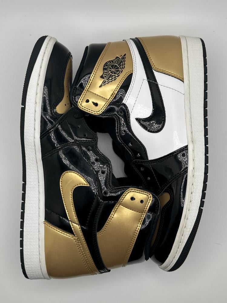 Jordan 1 Retro High NRG Patent Gold Toe