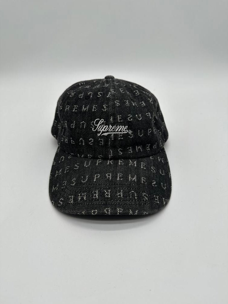Supreme Black And Gray Supreme Snapback