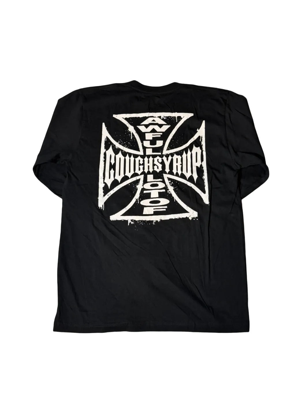 That's A Awful Lot of Cough Syrup Black Cross long Sleeve