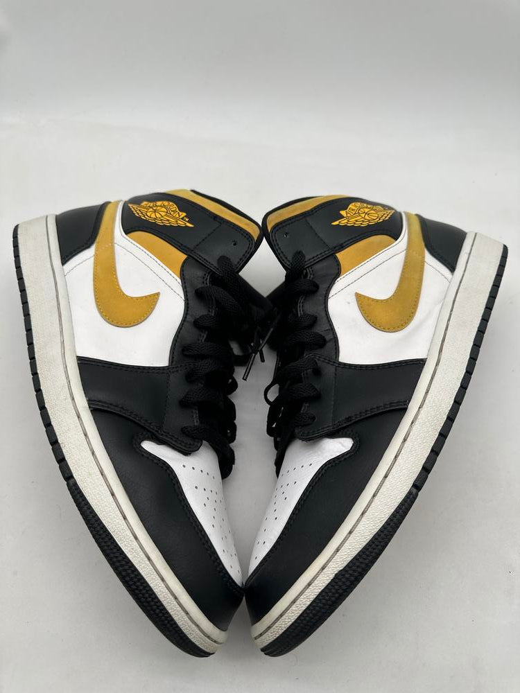 Jordan 1 Mid White Pollen Black