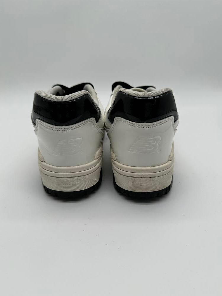 New Balance 550 Sea Salt Black Patent