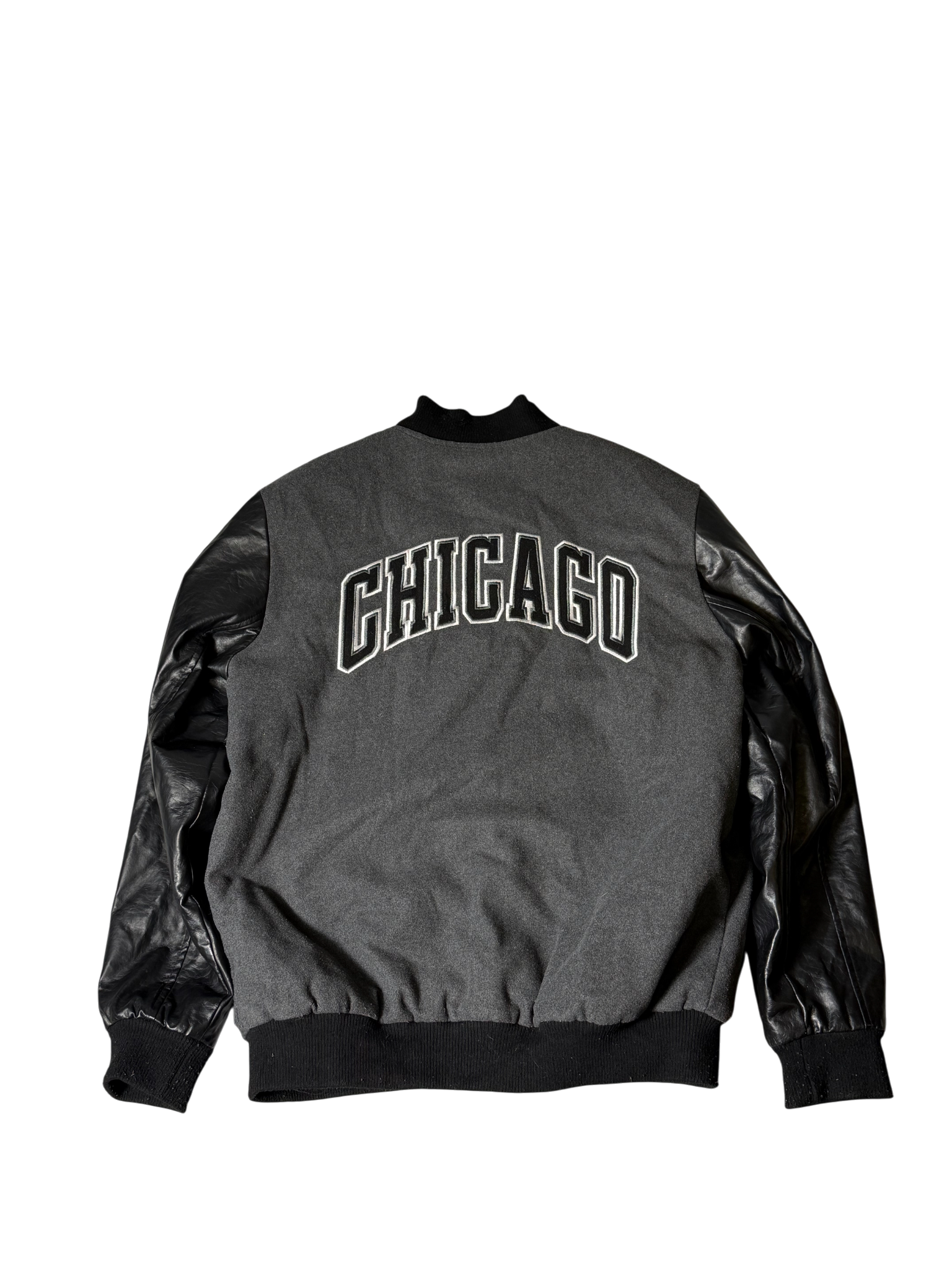 Bulls Grey Varsity Jacket