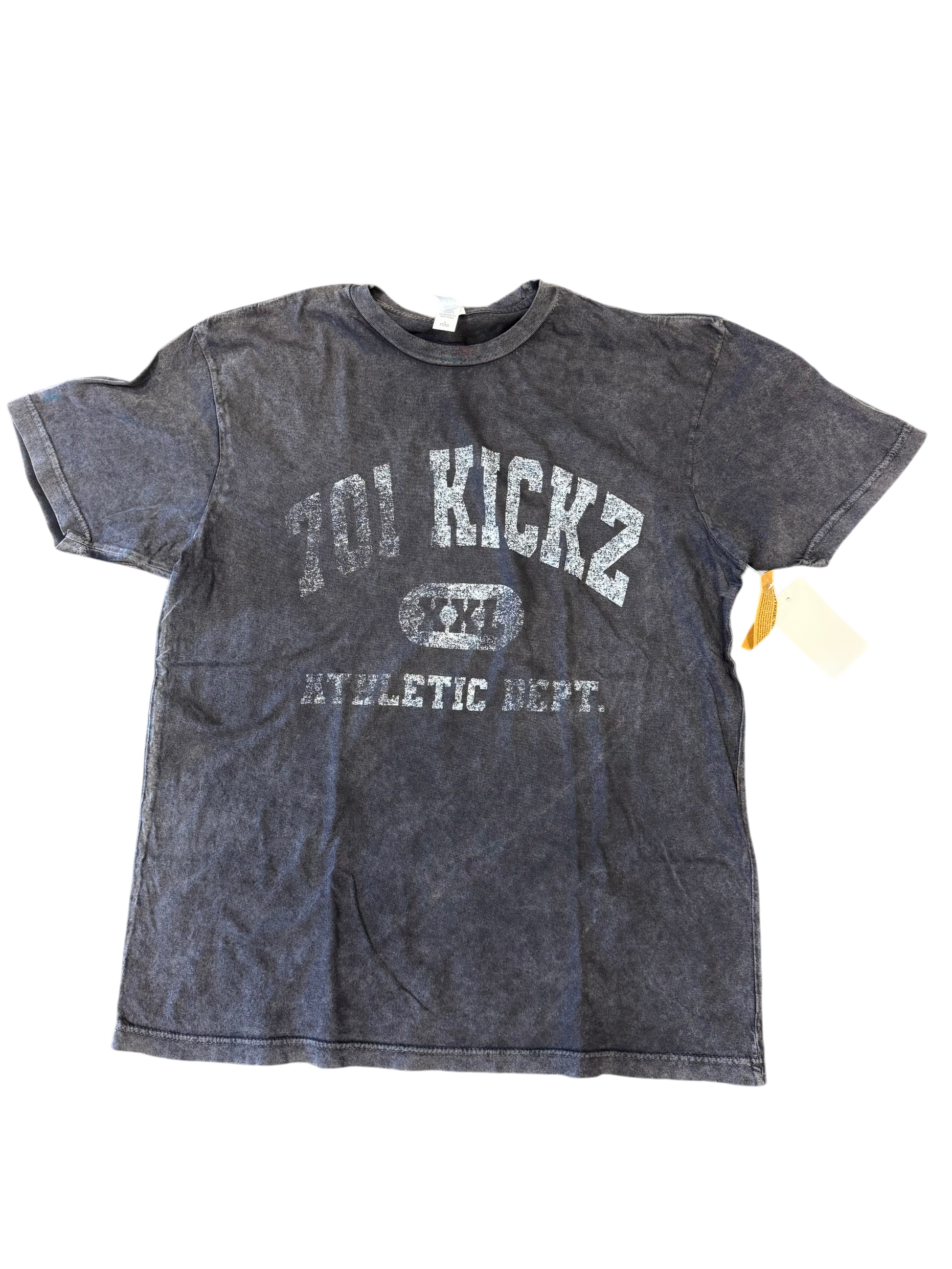 701 Kickz Athletic Dept Tee Black Vintage Wash