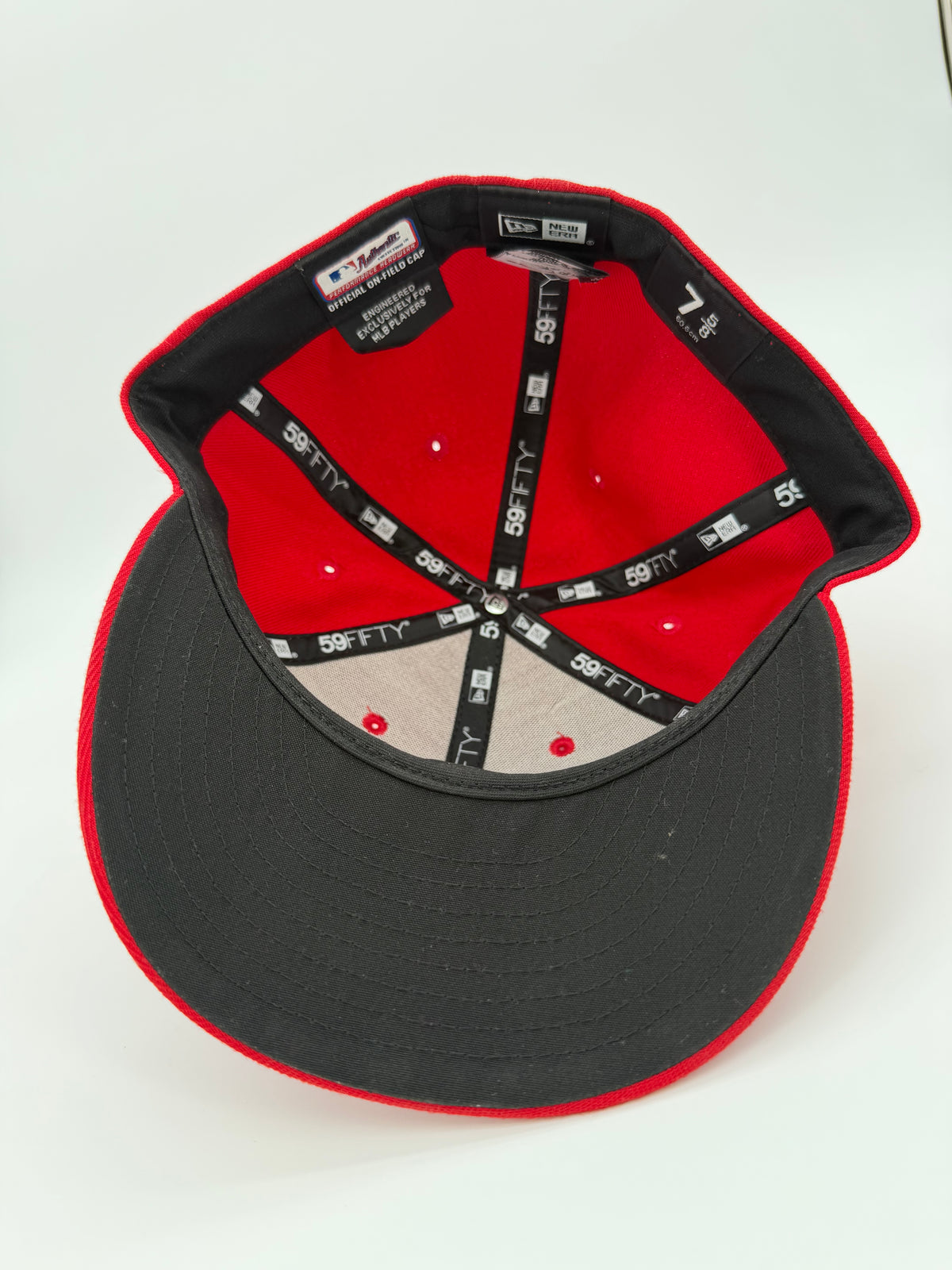 New Era Retro On-Field Cincinnati Reds Home 59Fifty Fitted Hat Red