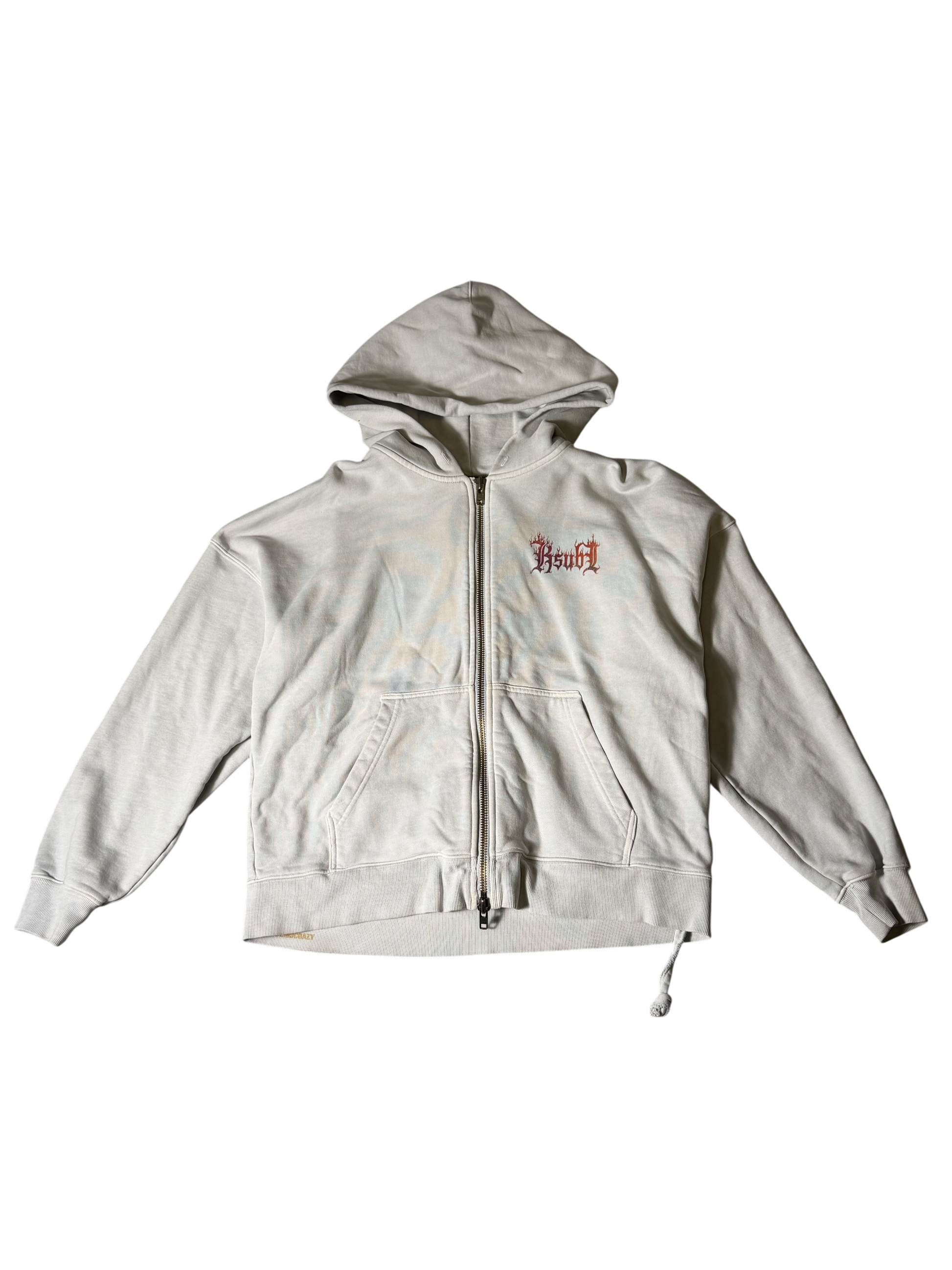 Ksubi Zip Up Hoodie Beige