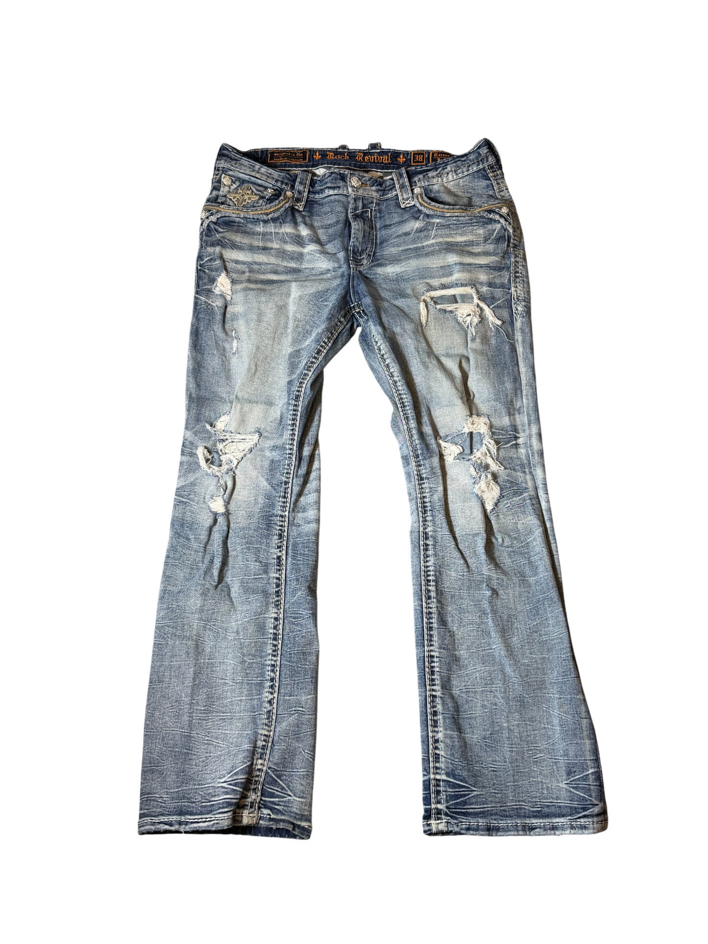 Rock Revival Jeans Light Blue/Dark Blue