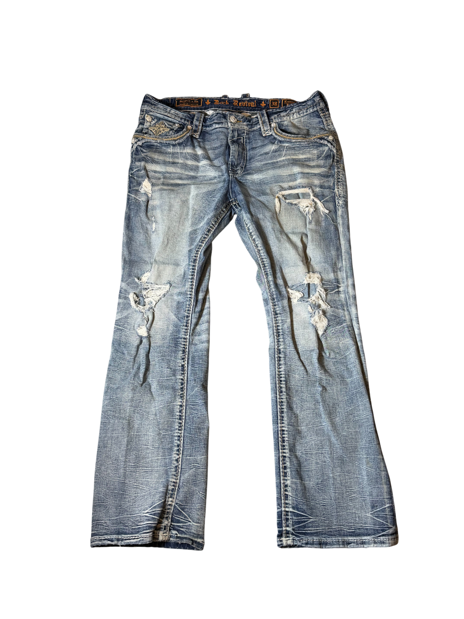 Rock Revival Jeans Light Blue/Dark Blue