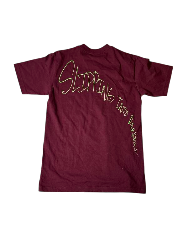 FTP T Shirt Maroon Green