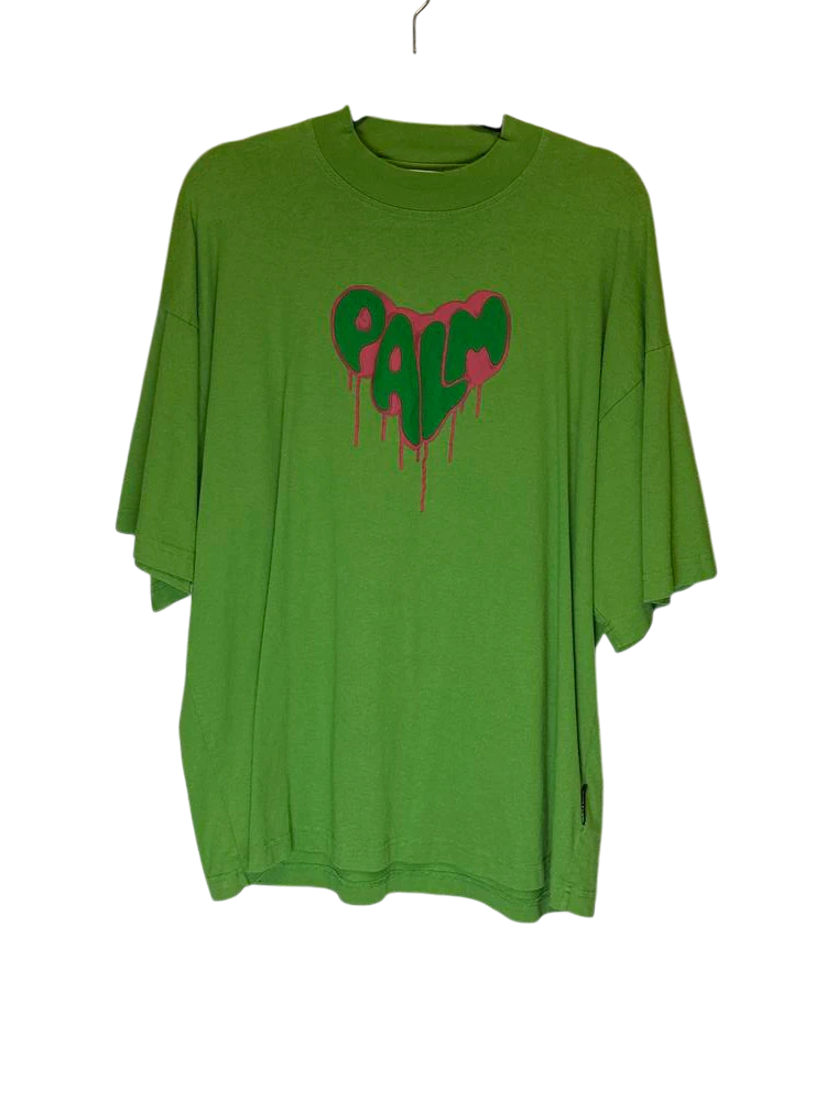 Palm Angels Logo T-shirt Forest Green