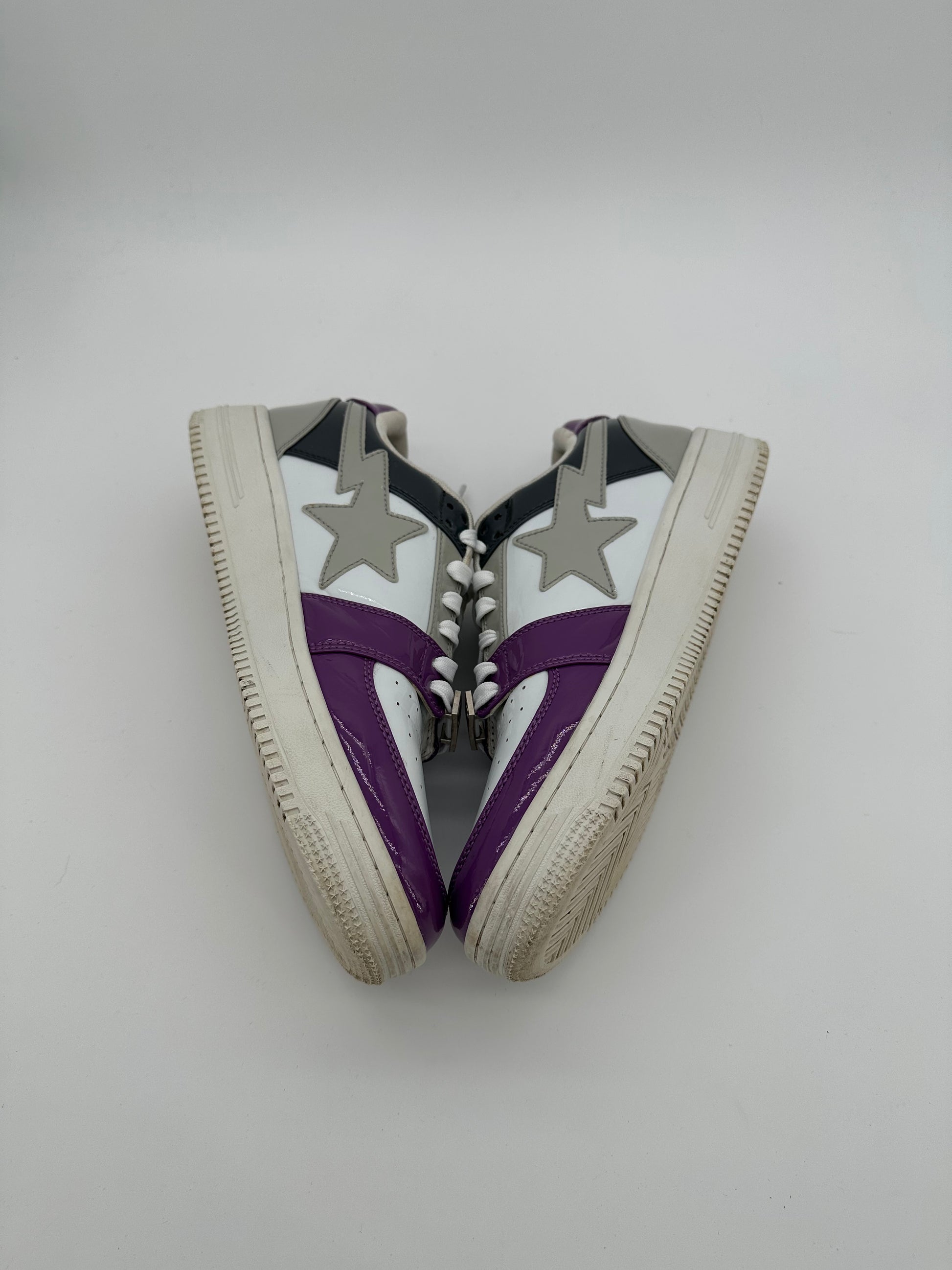 Bapesta Patent Leather White/Purple