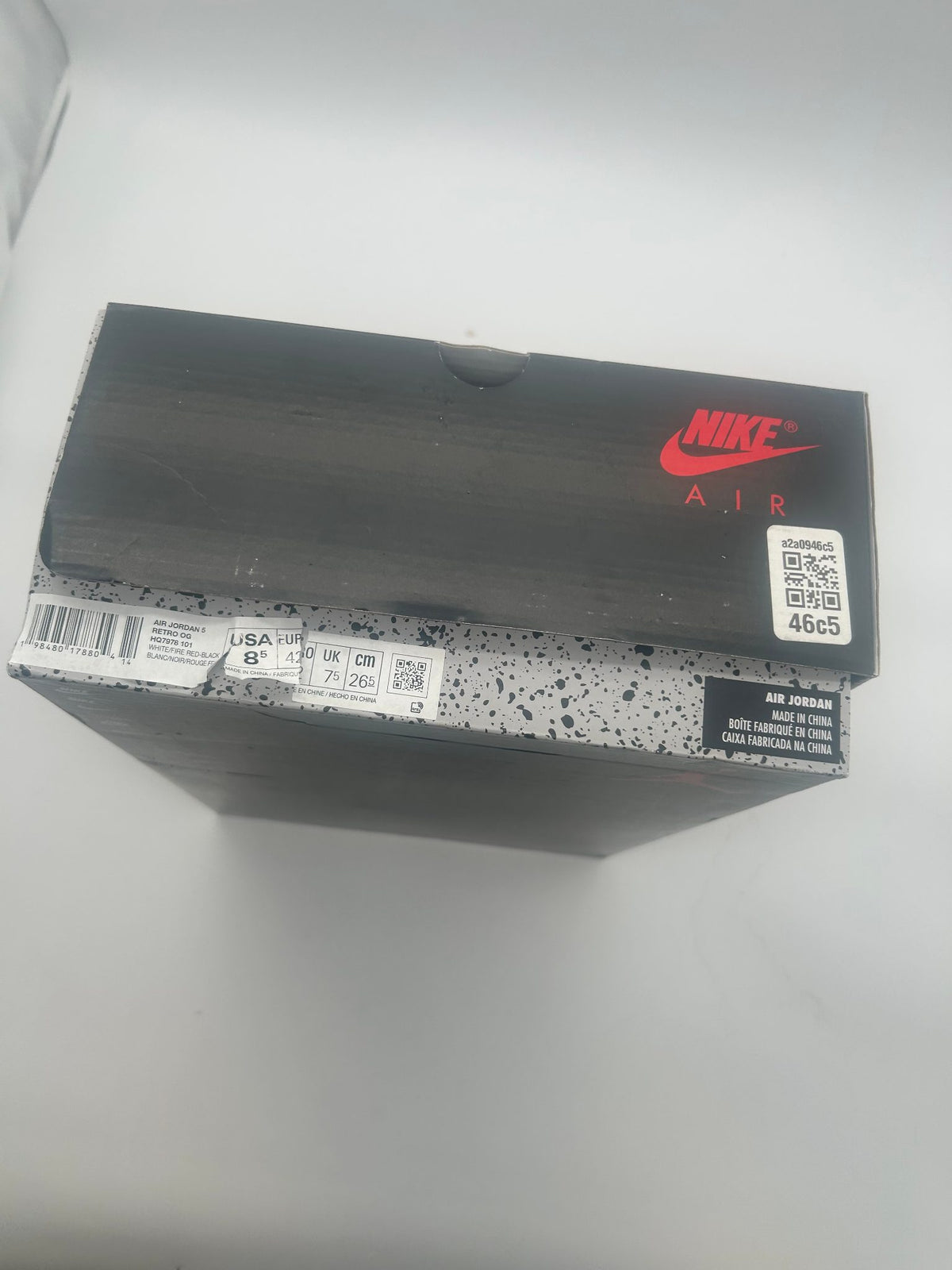 Jordan 5 Retro Fire Red Black Tongue (2025)