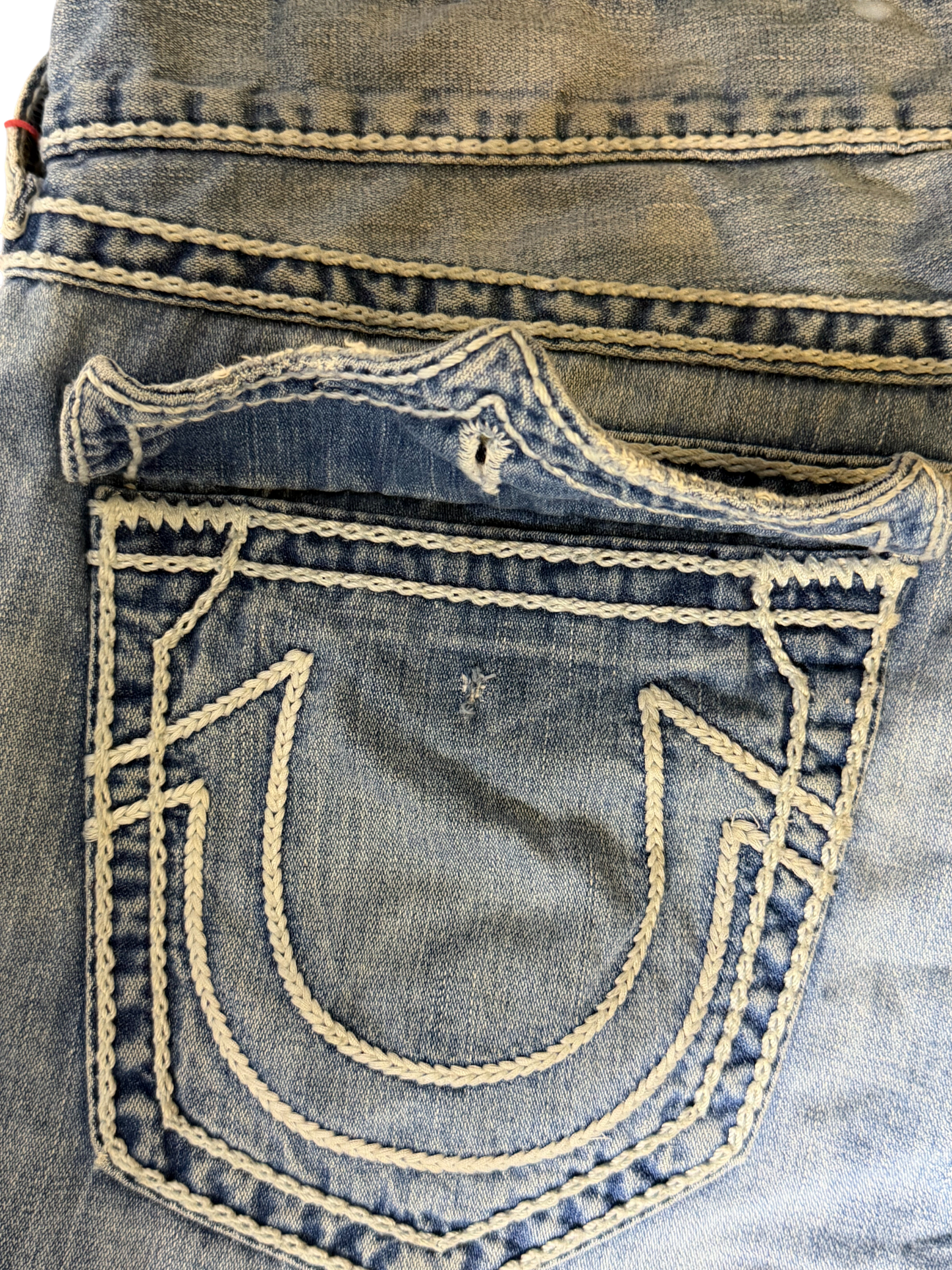 True Religion Jeans Blue/White Embroidery