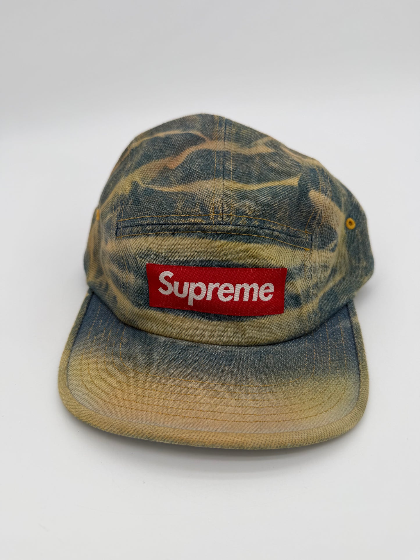 Supreme Denim Camp Cap (FW25) Washed Indigo