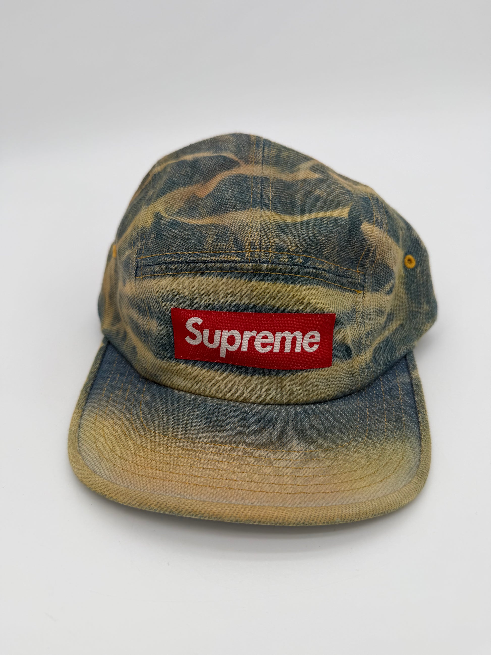 Supreme Denim Camp Cap (FW25) Washed Indigo
