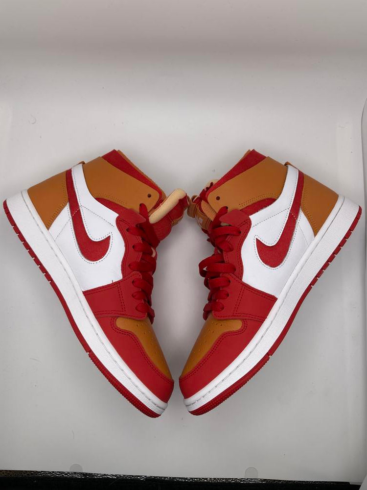 Jordan 1 High Zoom Air CMFT Fire Red Hot Curry (Women's)